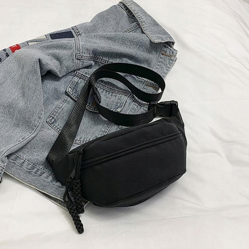 NERKA SASZETKA DAMSKA CZARNA POJEMNA LEKKA PODRÓŻNA BIODROWA ŚWIETNA na Arena.pl