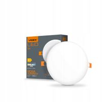 2 x Biała oprawa sufitowa LED bezramowa wpuszczana plafon Videx 15W 1500lm