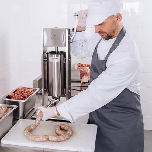 Nadziewarka napełniacz szpryca do kiełbas pionowa ręczna 5 l + 4 lejki na Arena.pl