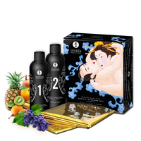 zestaw żeli do masażu o zapachu owoców egzotycznych exotic fruits 2 x 250