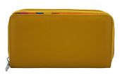 Antykradzieżowy portfel z ochroną RFID - Żółty ciemny