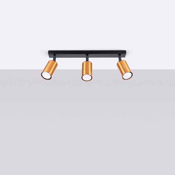 Plafon WINX 3 czarny/miedź zdjęcie 2