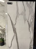 Gres 120x60 Calacatta efekt Carving 3D - biały marmur strukturalny premium