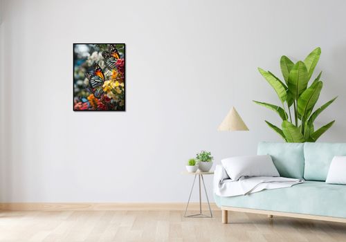 Plakat 50x65cm Motyle Na Łące na Arena.pl