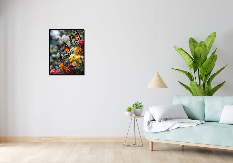 Plakat 50x65cm Motyle Na Łące zdjęcie 4