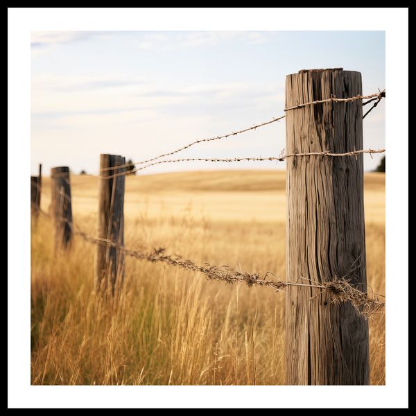 Plakat 70x70cm Płot na Polu zdjęcie 3