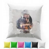 POSZEWKA Z NADRUKIEM BAWEŁNIANA 40x40CM - WIEDŹMIN WITCHER GRA FILM