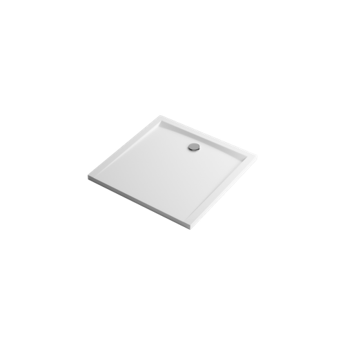 Forma brodzik kwadratowy 80x80 cm  niski, biały połysk na Arena.pl