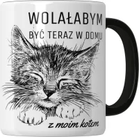KUBEK KOT Z KOTEM DLA KOCIARY ZABAWNY PREZENT