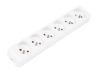 Gniazdo GN-670 PR 6GNIAZD z uziemieniem