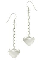 kolczyki serduszka na łańcuszku (p15/tgu/97ag)