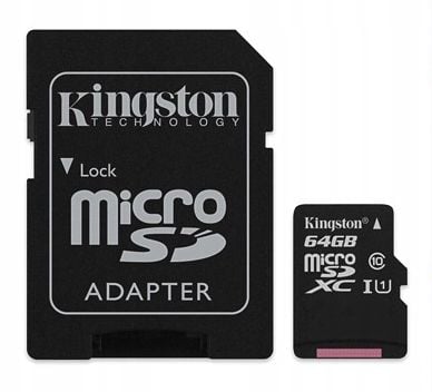 KARTA PAMIĘCI DO SMARTFONA microSD 64GB + ADAPTER zdjęcie 2