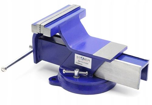 Imadło ŚLUSARSKIE 125mm Z KOWADŁEM OBROTOWE 360st. MOCNE SOLIDNE na Arena.pl