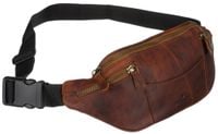 skórzana saszetka męska na biodra - peterson