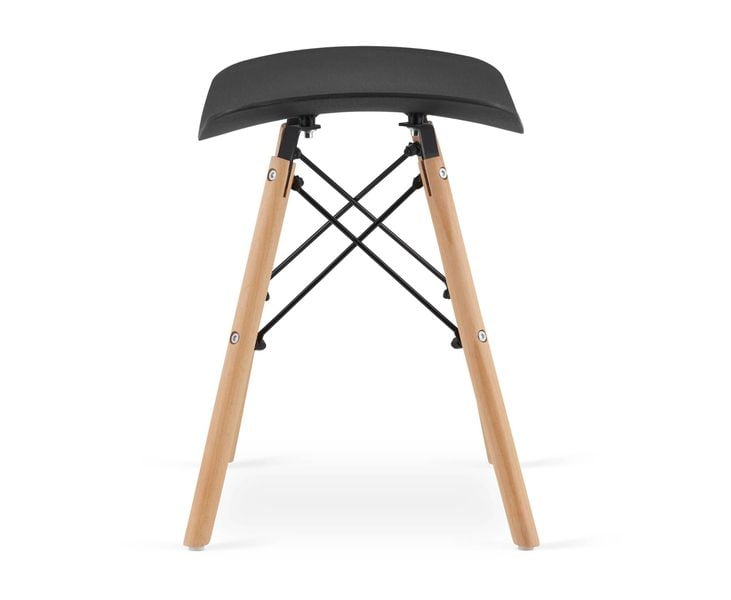 Taboret KORFU - czarny x 2 zdjęcie 5