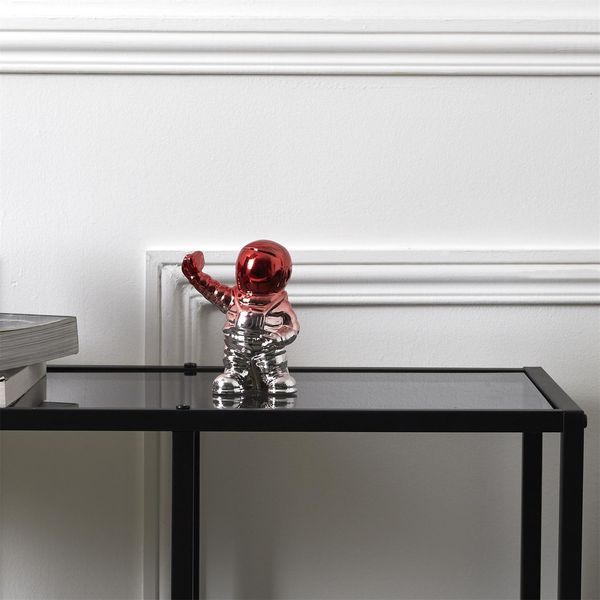 Figurka dekoracyjna Astronauta czerwony zdjęcie 2