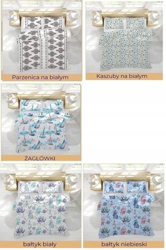 Komplet pościeli 160x200 gruba Polska bawełna 100% dużo wzorów - certyfikat na Arena.pl