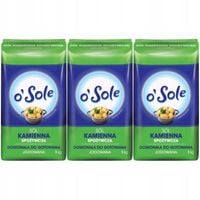 o'Sole Sól kamienna spożywcza jodowana 1 kg x 3 sztuk