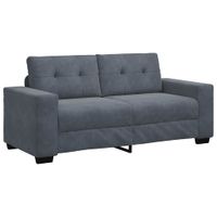 Sofa dwuosobowa Ciemnoszara 140 cm Aksamit