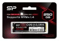 Dysk SSD Silicon Power UD90 250GB M.2 PCIe 4x4 NVMe 1.4 4500/1950 MB/s