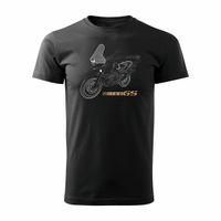 Koszulka motocyklowa z motocyklem na motor BMW R 1150 GS Adventure męska czarna REGULAR M