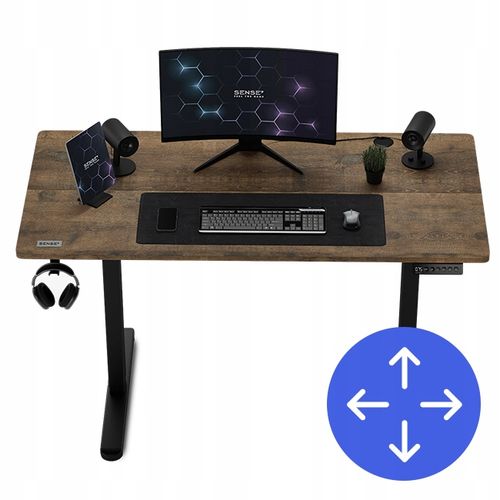 Biurko Elektryczne Regulowane 120x60cm Regulacja Wysokości 72-118cm na Arena.pl