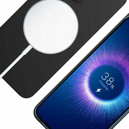 Czarne etui z MagSafe na tył do Apple iPhone 15 Pro - 3mk HARDY MagSilicone na Arena.pl