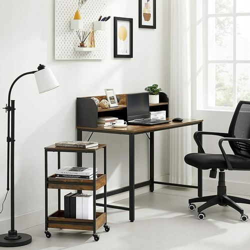 Biurko komputerowe + regał na kółkach półki na Arena.pl