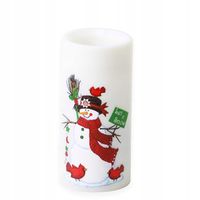 Świeca z projektorem LED RGBW z animacją wzór Bałwanek EUROHIT Christmas