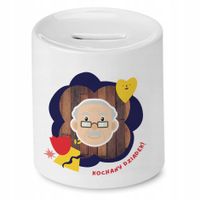 Skarbonka Dzień Dziadka Kochający Dziadek Prezent Z Nadrukiem Ze Zdjęciem