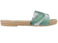 Zielone klapki damskie buty płaskie 36