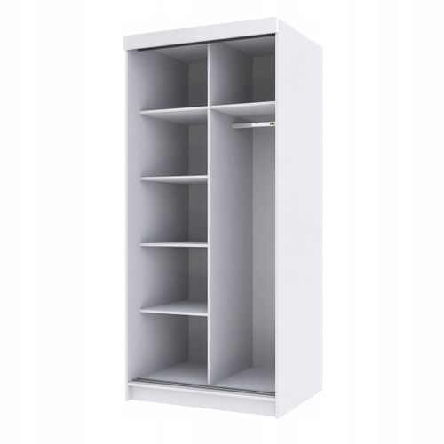 Szafa przesuwna dwudrzwiowa PARIS 100 cm biały matt na Arena.pl