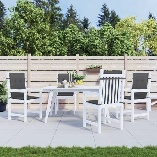 Poduszki na krzesła z niskim oparciem, 4 szt., antracyt melanż na Arena.pl