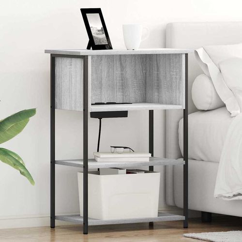 Szafka Nocna Szary dąb sonoma 55 x 31 x 76 cm na Arena.pl