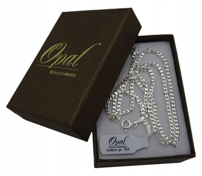 ŁAŃCUSZEK SREBRNY 925 PANCERKA 50 CM KRZYŻYK MĘSKI zdjęcie 8