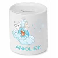 Skarbonka Dla Dzieci Aniołek Prezent Z Nadrukiem Ze Zdjęciem