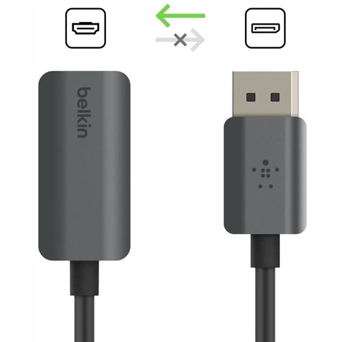 Belkin AVC011btSGY-BL 0,22 m DisplayPort HDMI Czarny na Arena.pl