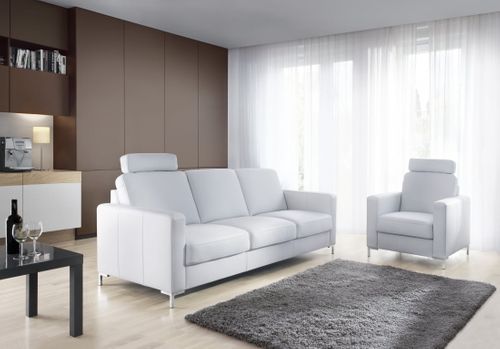 Fotel Wypoczynkowy Skórzany do Salonu Brąz Basic na Arena.pl