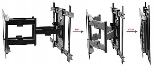 EXTRA MOCNY UCHWYT do TELEWIZORA WIESZAK TV 32-100 cale TEST 80 kg na Arena.pl