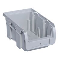 Pojemnik magazynowy nr 2 - 102 x 160 x 75 mm. Średni, Szary.