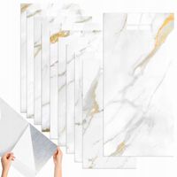 x10 PANELE ŚCIENNE SAMOPRZYLEPNE MARMUR PCV LAMINAT POŁYSK 3D Płytki 30x60