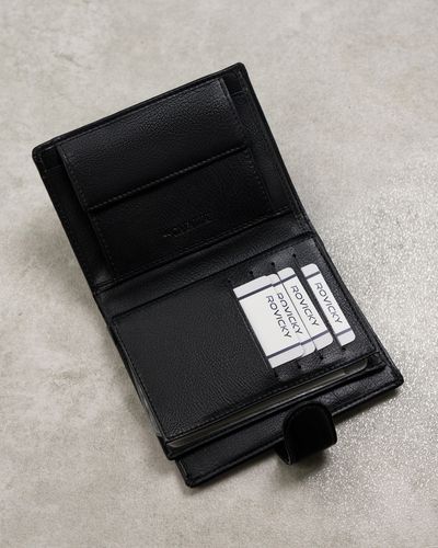 klasyczny portfel męski z eleganckimi przeszyciami - cavaldi na Arena.pl