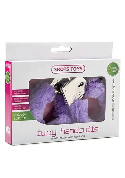Furry Handcuffs - Purple zdjęcie 2