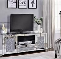 Lustrzana szafka RTV komoda z kryształkami Milion Diamonds Premium Glamour