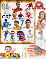 Duży Zestaw Mega Tatuaży zmywalnych - Cristiano Ronaldo