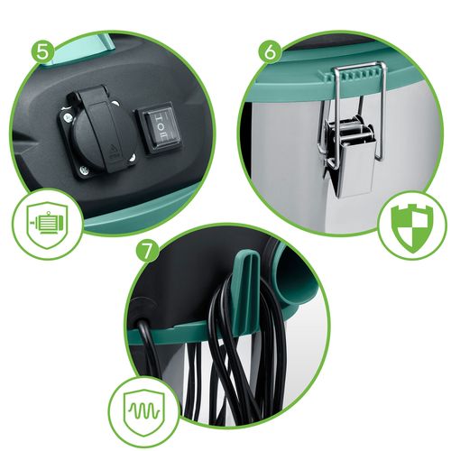 Odkurzacz przemysłowy 30L 1600W HM-402 na Arena.pl