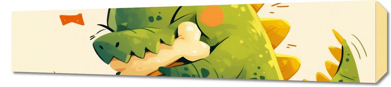 Obraz 90x20cm Uroczy Dinozaur zdjęcie 1