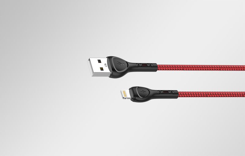 Kabel USB - Lightning LDNIO LS482 2m (czerwony) zdjęcie 1
