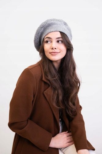 BERET z dodatkiem angory cz23365-4 FLOSSY na Arena.pl