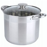 GARNEK DUŻY ZE STALI NIERDZEWNEJ 19L 18/0 INDUKCJA GAZ GARNKI SOLID